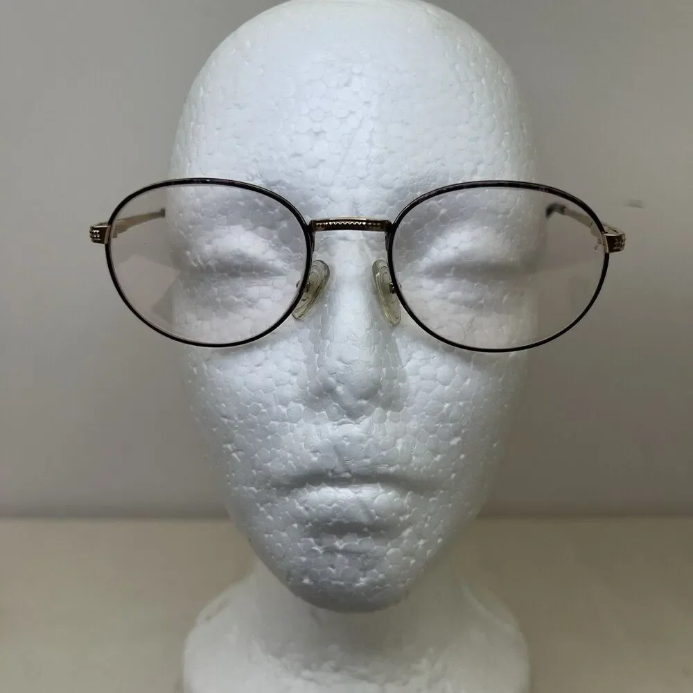 Vtg 80S Christian Dior Frames Only Austria 2778 Gold W Marbled Decor 51-19-135